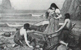 John William Waterhouse: Danaë, Foto des gestohlenen Bildes