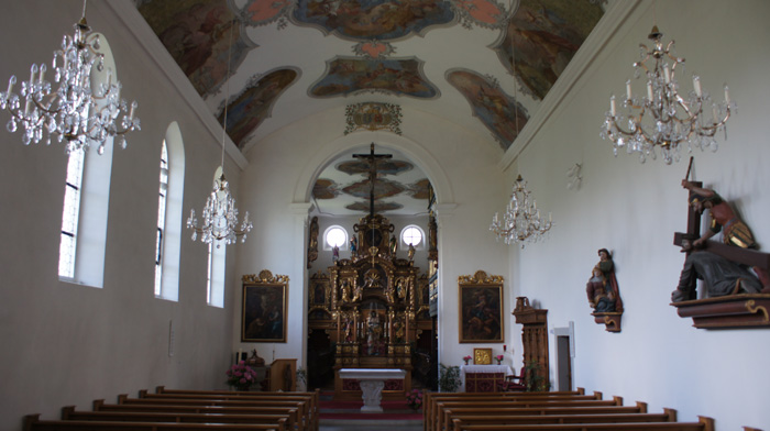 Vue intérieure de l'église du monastère