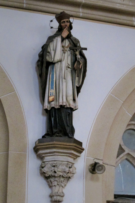 Nepomuk Statue m. Sockel, Schwanenstadt Kirche