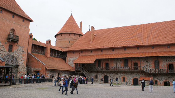 Trakai, outer castle courtyard