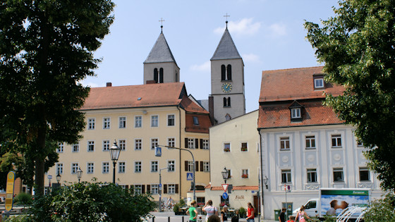 towers of the Schottenkirche Regensburg