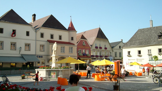Hauptplatz in Grein an der Donau