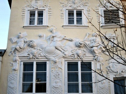 Stuc sur la maison du sacristain, Krems