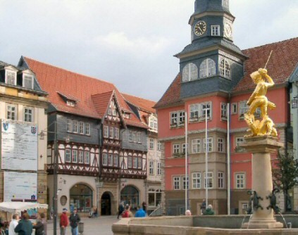 Marktplatz, Rathaus, Georgenbrunnen