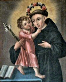 Saint Antoine de Padoue et l'Enfant Jésus
