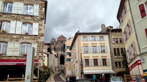 Way to the cathedral of Le Puy