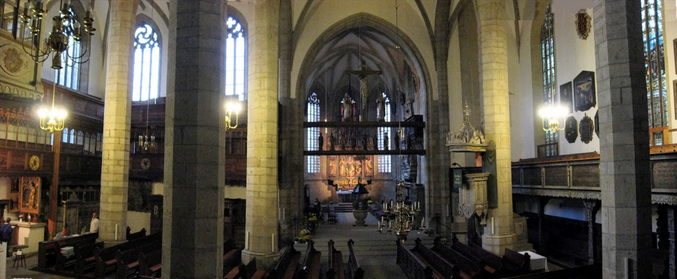 Interior view St. Marien in Kamenz