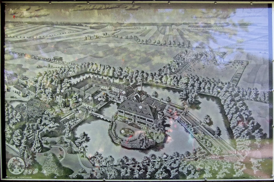 Plan vom Schloss Lampertswalde