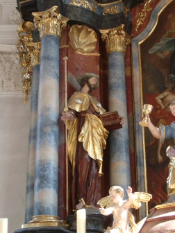 St. James at the altar
