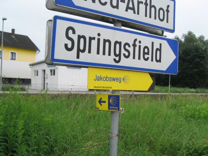 Panneau indicateur des chemins de Saint-Jacques