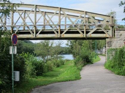 Bahnbrücke über die Traun bei Wels