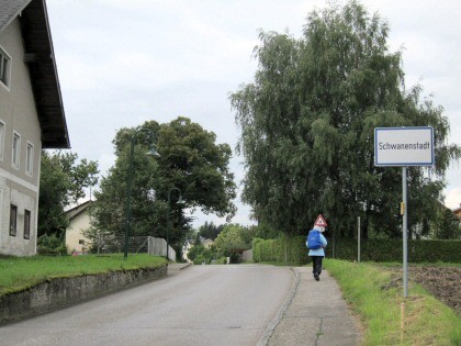 Panneau de signalisation de Schwanenstadt