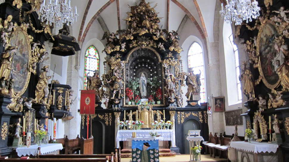 Church of Oberhofen, interior view