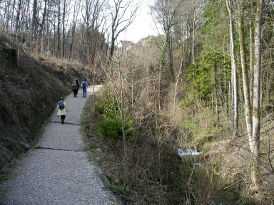 uphill towards Bernrain