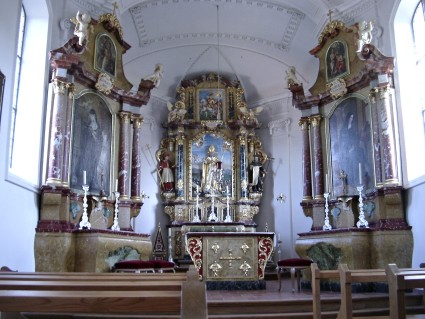 Martinskapelle Oberwangen, vue intérieure