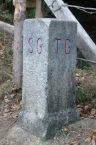 Dreiländerstein SG (Sankt Gallen), TG (Thurgau) und Zürich