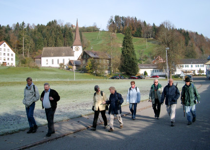 Pilgergruppe in Fischenthal