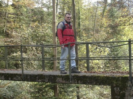 Gerhard on the bridge