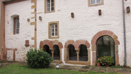 Romanesque row of windows