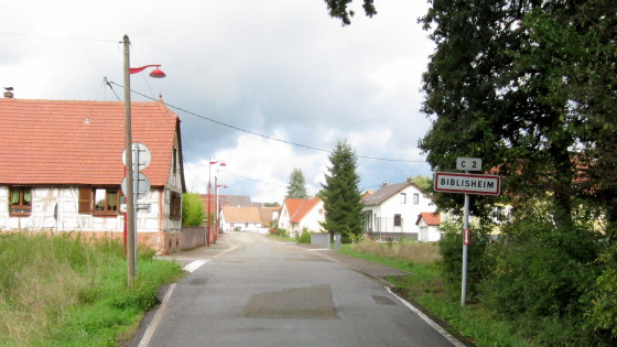 Biblisheim town sign