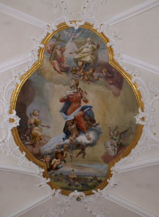 Peinture au plafond, St. Fiden, Grafenhausen