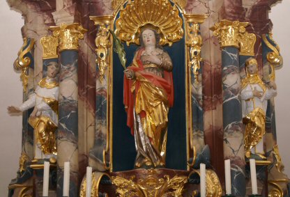 St. Fides à l'autel principal de Grafenhausen