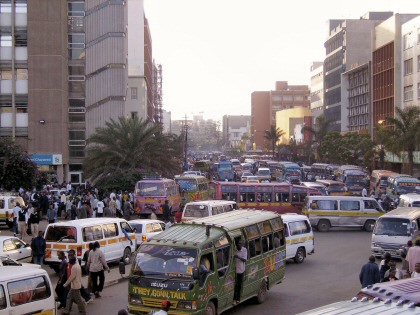 Traffic chaos in Nairobi