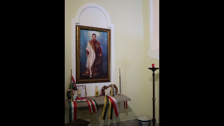 His picture in the chapel
