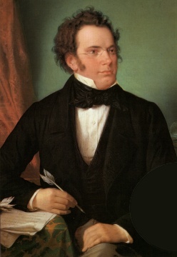 Franz Schubert, peinture d'August Rieder, 1875
