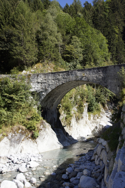 Brücke Promontogno Bondo