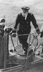 Baron Trapp auf einem U-Boot