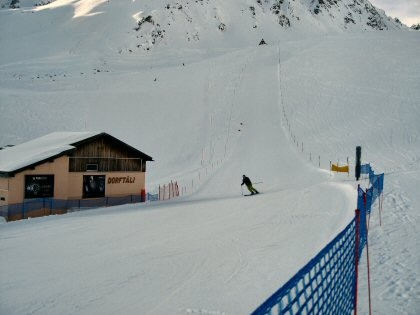 Geschwindigkeitsmessung für Skifahrer