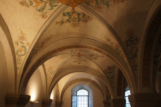 Peinture du plafond de la crypte