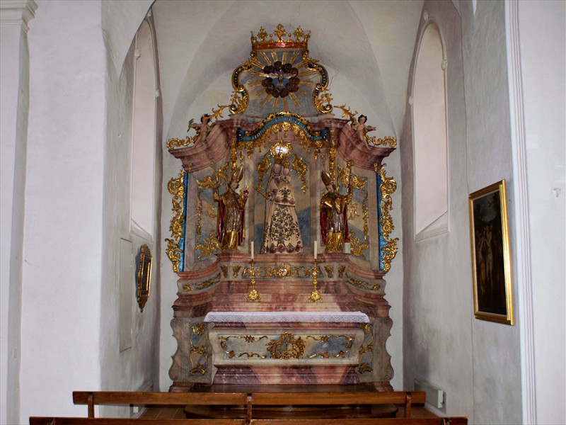 Autel de la Vierge Marie avec saint Leodegar