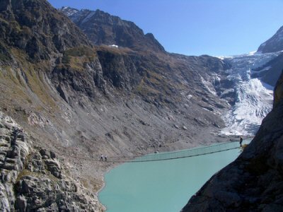 Triftbrücke und Gletscher