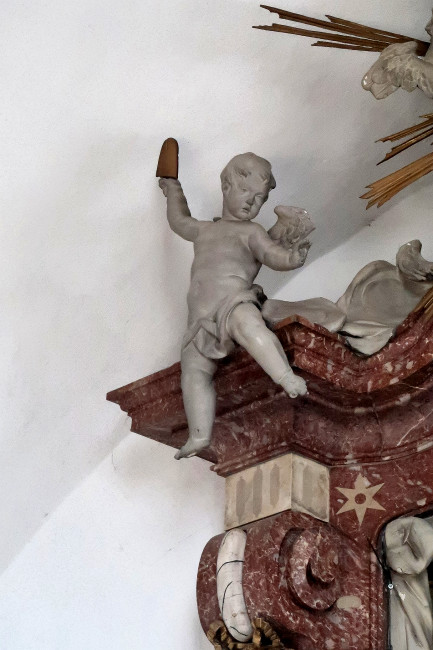 Zumnge beim Nepomukaltar im Wiener Neustadt Dom