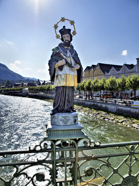 Nepomuk Statue Bad Ischl Brücke