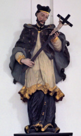 Der Heilige Johannes Nepomuk in der Kirche Breitenbach