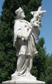 Johannes Nepomuk Statue Rossauerlände, Wien 1090