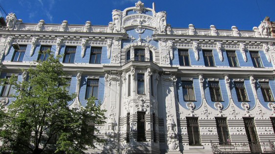 Maison de style Art nouveau à Riga