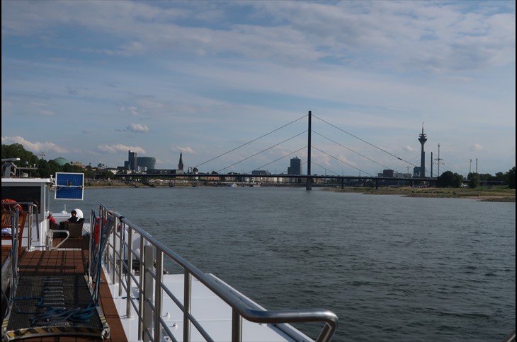 Theodor Heuss Bridge and Rhine Tower
