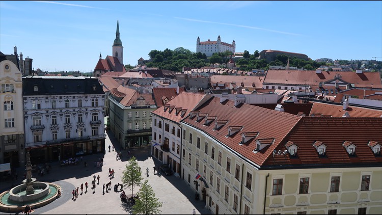 View from the tower of the old town hall