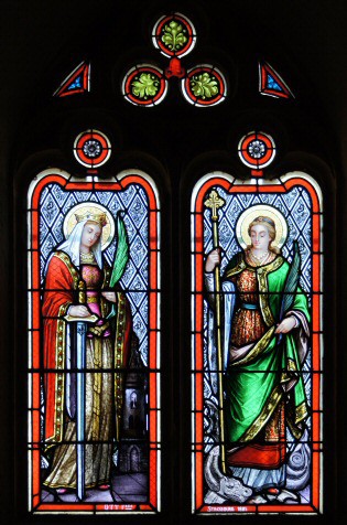 Barbara and Margarete window, Epfig