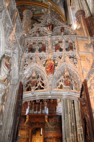 Interior view of Sainte-Cécile Cathedral in Albi