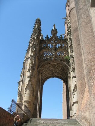 Entrance gate to the Sainte-Cécile Cathedral in Albi