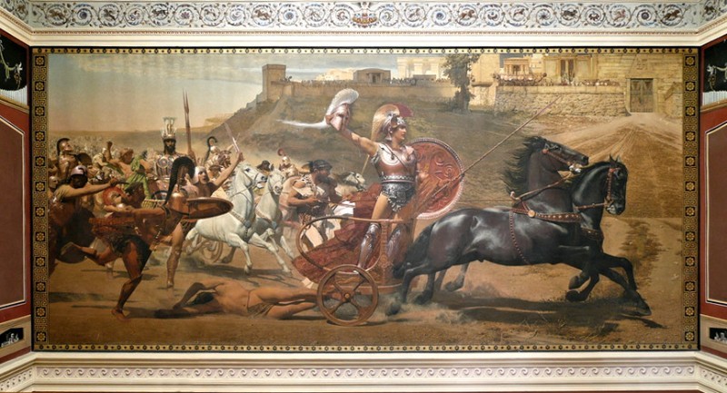 Achilles picture, Corfu