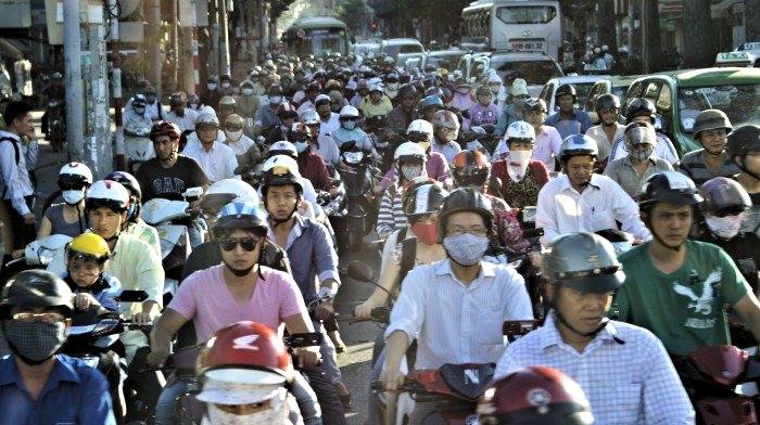 Motos à Saigon
