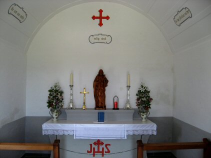 Vue intérieure de la chapelle Saint-Jacques de Kronberg