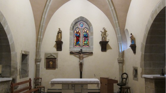 vue sur l'intérieur chapelle