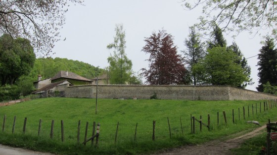 Walls of the charterhouse de la Sylve Bénite